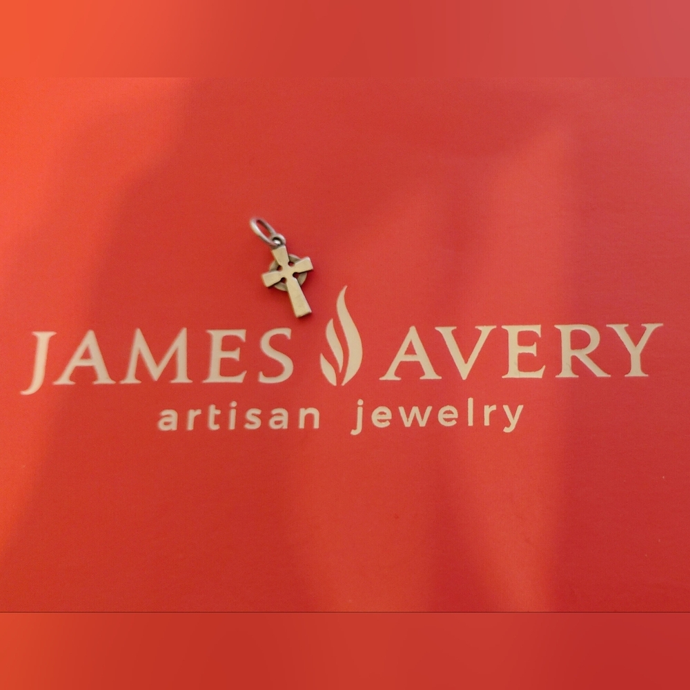 Tiny JAMES AVERY RETIRED & RARE STERLING SILVER CELTIC CROSS CHARM